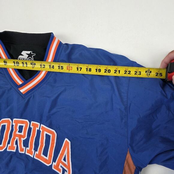Florida Gators Jacket Mens Medium Reversible Pullover NCAA College Blue Starter - Picture 6 of 13